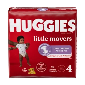 Huggies Little Movers Baby Disposable Diapers – Size 4 (Select Count)